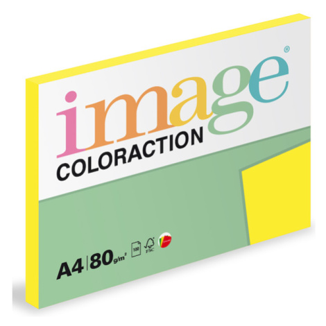 Coloraction A4 80 g 100 ks - Ibiza/reflexní žlutá
