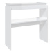 Konzolový stolek bílý vysoký lesk 80 × 30 × 80 cm dřevotříska