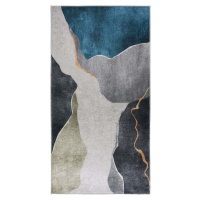Modro-šedý pratelný koberec 120x160 cm – Vitaus