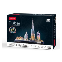 CubicFun 3D puzzle LED Dubaj 182 ks