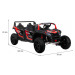 Elektrické autíčko Buggy ATV RACING UTV2000 čtyřmístné červené