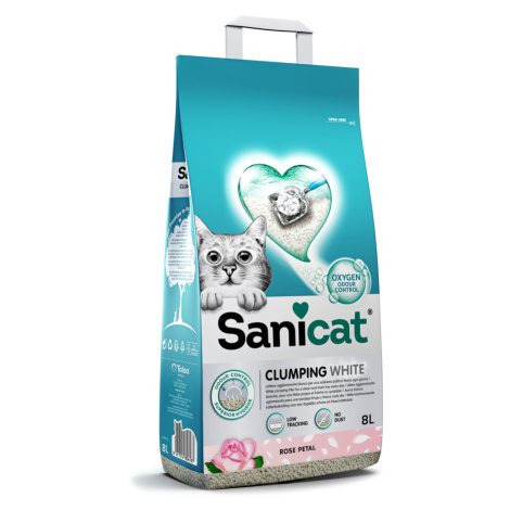 Sanicat hrudkující stelivo White Rose - 2 x 8 l