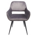KARE Design Šedá čalouněná židle s područkami San Francisco