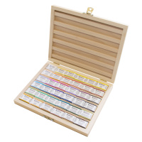 Umton, Q-54, Sada mistrovských akvarelových barev v dřevěné kazetě, 2,6 ml, 54 kusů