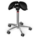 Sedlová židle Salli Twin Barva čalounění: Kůže - korálová #05145, Konstrukce: černá + standard z