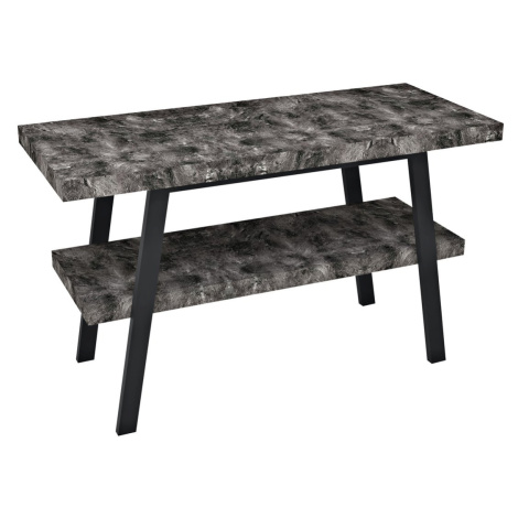Sapho TWIGA umyvadlový stolek 110x72x50 cm, černá mat/štípaný kámen