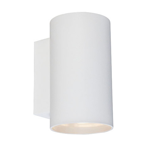 Moderní nástěnná lampa kulatá bílá - Sandy QAZQA