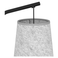 EGLO Stojací lampa Alsager s plstěným stínidlem
