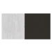 Postel delbert 120x200 - borovice/tmavě šedá