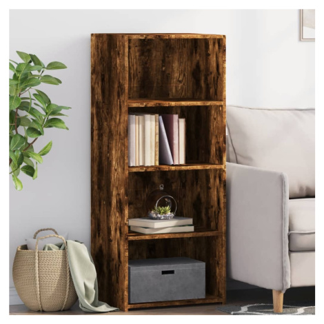 vidaXL Skříň highboard kouřový dub 50 x 41 x 124 cm kompozitní dřevo