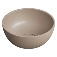 OMNIRES SHELL M+ umyvadlo na desku, O35 cm, béžová mat SHELL350UNDB