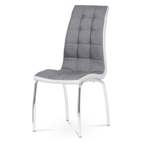 Jídelní židle IDARED, šedá/chrom Autronic
