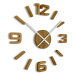 Flexistyle z54g - dubové nalepovací hodiny s průměrem 50-75 cm