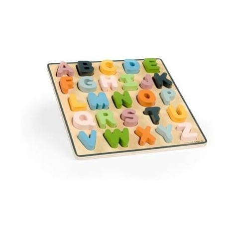 Bigjigs Toys Dřevěné puzzle velká písmena - ABC