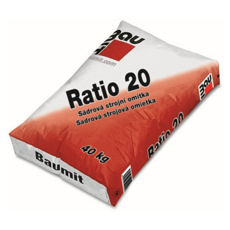 Omítka sádrová Baumit Ratio 20 štuková 1 mm 40 kg