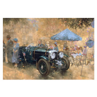Obrazová reprodukce Garden party with the Bentley, Miller, Peter, 40x26.7 cm
