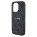 Zadní kryt Guess PU Leather 4G Colored Ring MagSafe pro Apple iPhone 15 Pro, černá
