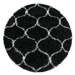 Ayyildiz koberce Kusový koberec Salsa Shaggy 3201 anthrazit kruh - 80x80 (průměr) kruh cm