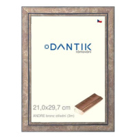 DANTIK rámeček 21 × 29,7, ANDRE bronz střední sklo čiré