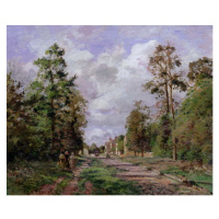 Camille Pissarro - Obrazová reprodukce The road to Louveciennes at the edge of the wood, (40 x 3