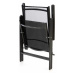 Garthen 40797 Zahradní polohovatelná židle + stolička pod nohy - černá
