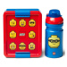 Svačinový set LEGO ICONIC Classic (láhev a box) - červená/modrá