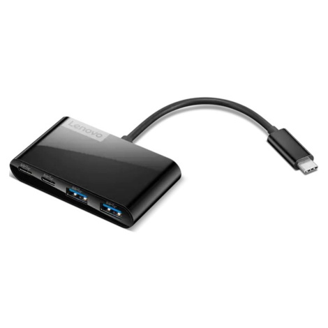 Lenovo Hub Select 4-Port USB-C, 2x USB-A + 2x USB-C, černý