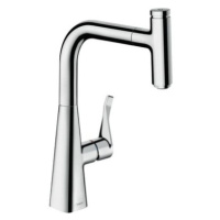 Dřezová baterie Hansgrohe Metris Select M71 s vytahovací sprškou chrom 73802000