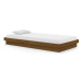 Rám postele medově hnědý masivní dřevo 100 × 200 cm, 819900
