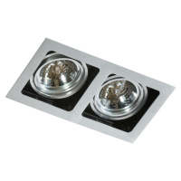 AZzardo SISTO podhledové svítidlo 2x ES111 max. 50W bez zdroje 35,5cm hranaté IP20, hliníkové