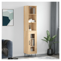 vidaXL Skříň highboard dub sonoma 34,5 x 34 x 180 cm kompozitní dřevo