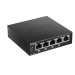 D-Link DGS-1005P 5-port Gigabit Desktop PoE+ Switch, 4 porty jsou PoE+, PoE budget 60W