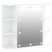 Shumee Zrcadlová skříňka s LED - bílá, 70 × 16,5 × 60 cm