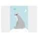 ELIS DESIGN zasněný medvídek s oblohou plakát rozměr: 50 x 70 cm