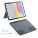 EPICO pouzdro s klávesnicí pro iPad 10,9" 2022 (čeština) šedé