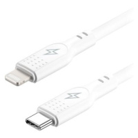 AlzaPower SilkCore USB-C to Lightning MFi, 2m bílý