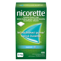 NICORETTE ICEMINT GUM 2MG léčivé žvýkačky 105