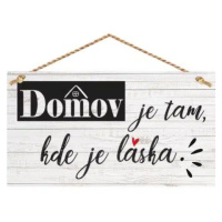 Bohemia Gifts Dekorační obrázek na zavěšení - Domov