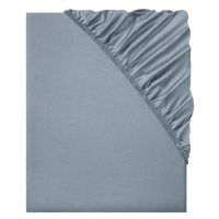 LIVARNO home Saténové napínací prostěradlo, 180-200 x 200 cm (modrá)