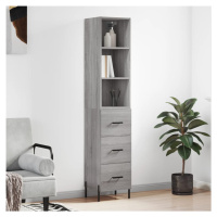 vidaXL Skříň highboard šedá sonoma 34,5 x 34 x 180 cm kompozitní dřevo