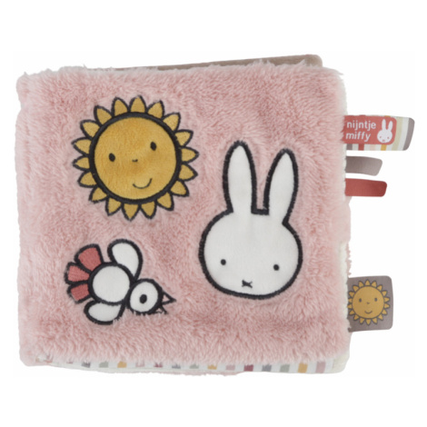 LITTLE DUTCH - Textilná knižka s aktivitami králiček Miffy Fluffy Pink