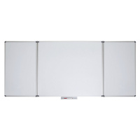 MAUL Sklopná bílá tabule, ocelový plech, s povlakem, š x v 1200 x 1000 mm