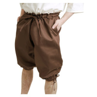 Bavlněné kalhoty krátké - hnědé, velikost L
