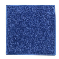 Kusový koberec Eton modrý čtverec 100 × 100 cm