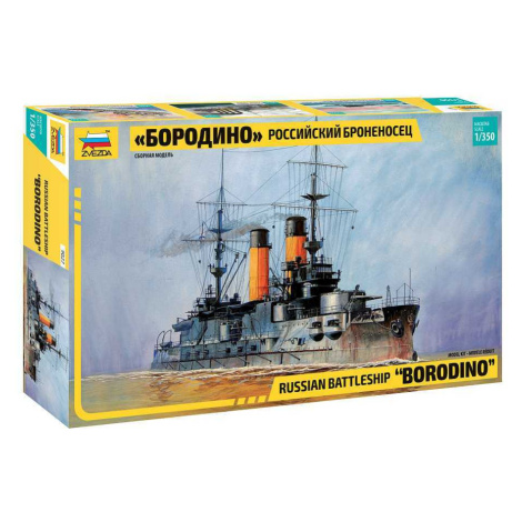 Model Kit loď 9027 - Russian Battle Cruiser "Borodino" (1:350) Zvezda