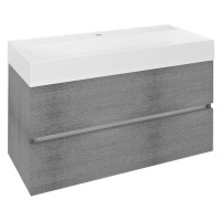 SAPHO ODETTA umyvadlová skříňka 95x50x43,5cm, dub stříbrný DT100-1111