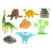 Mikro trading Sada dinosauři 4,5-17 cm s doplňky 34 ks v kbelíku