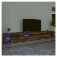 vidaXL TV skříňka s LED osvětlením kouřový dub 290 x 36,5 x 40 cm