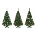 mamido  Umělý vánoční stromeček borovice se sněhem 220 cm