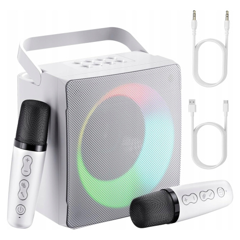Bluetooth Bezdrátový Reproduktor Boombox Karaoke Výkonný Přenosný +2 Mikrofon